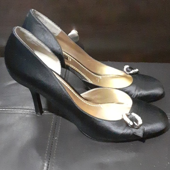Nine West Faux Satin Highheel Shoes - Picture 6 of 8